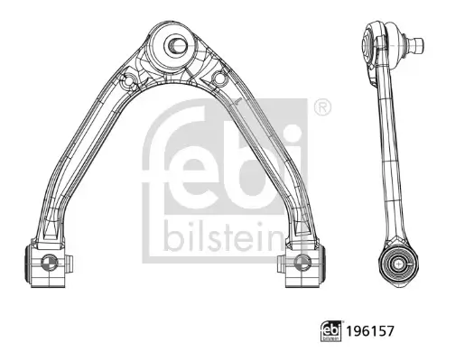 Lenker, Radaufhängung oben Vorderachse links FEBI BILSTEIN 196157 Bild Lenker, Radaufhängung oben Vorderachse links FEBI BILSTEIN 196157