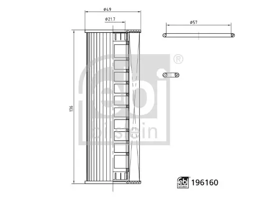 Ölfilter FEBI BILSTEIN 196160 Bild Ölfilter FEBI BILSTEIN 196160