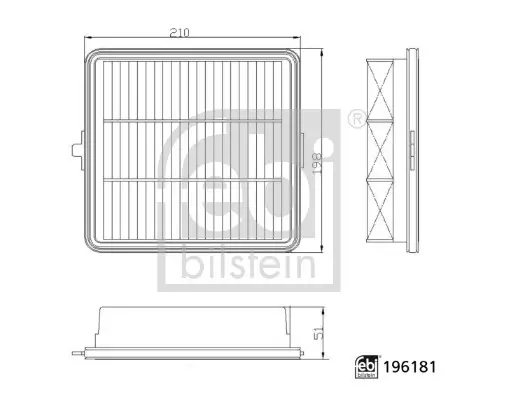 Luftfilter FEBI BILSTEIN 196181