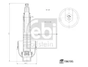 Deckel, Ölfiltergehäuse FEBI BILSTEIN 196195