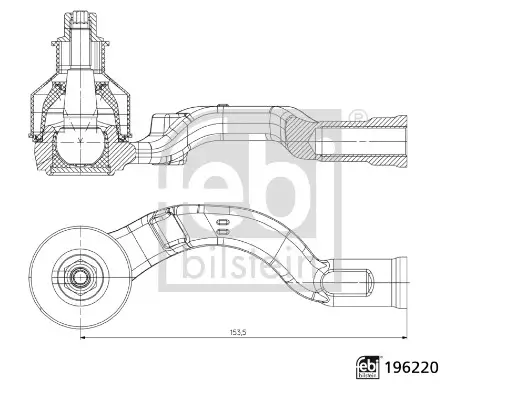Spurstangenkopf Vorderachse links FEBI BILSTEIN 196220 Bild Spurstangenkopf Vorderachse links FEBI BILSTEIN 196220