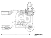 Spurstangenkopf Vorderachse rechts FEBI BILSTEIN 196221