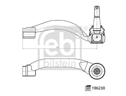 Spurstangenkopf Vorderachse rechts FEBI BILSTEIN 196230 Bild Spurstangenkopf Vorderachse rechts FEBI BILSTEIN 196230