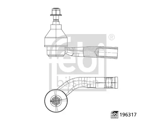 Spurstangenkopf Vorderachse links FEBI BILSTEIN 196317 Bild Spurstangenkopf Vorderachse links FEBI BILSTEIN 196317