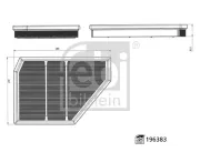 Luftfilter rechts FEBI BILSTEIN 196383