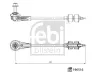 Stange/Strebe, Stabilisator Hinterachse links Hinterachse rechts FEBI BILSTEIN 196516