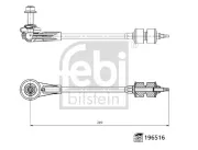 Stange/Strebe, Stabilisator Hinterachse links Hinterachse rechts FEBI BILSTEIN 196516