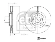 Bremsscheibe Vorderachse FEBI BILSTEIN 196889