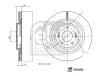 Bremsscheibe Hinterachse FEBI BILSTEIN 196890