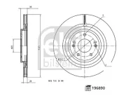 Bremsscheibe Hinterachse FEBI BILSTEIN 196890