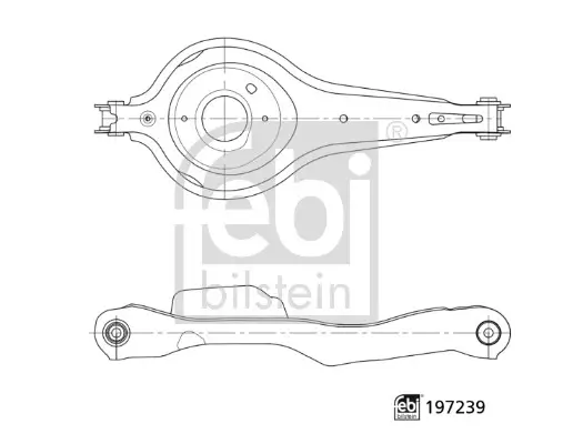 Lenker, Radaufhängung unten Hinterachse rechts Hinterachse links FEBI BILSTEIN 197239 Bild Lenker, Radaufhängung unten Hinterachse rechts Hinterachse links FEBI BILSTEIN 197239