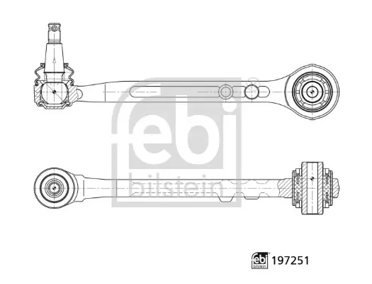 Lenker, Radaufhängung Vorderachse links Vorderachse rechts vorne FEBI BILSTEIN 197251 Bild Lenker, Radaufhängung Vorderachse links Vorderachse rechts vorne FEBI BILSTEIN 197251