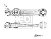 Lenker, Radaufhängung unten Vorderachse links hinten FEBI BILSTEIN 197268