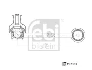 Stange/Strebe, Stabilisator Vorderachse links FEBI BILSTEIN 197303