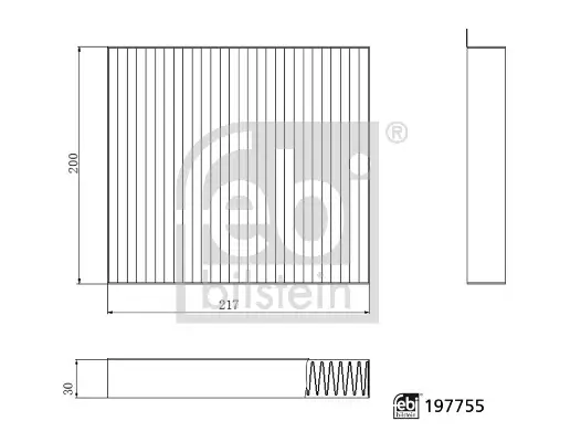 Filter, Innenraumluft FEBI BILSTEIN 197755