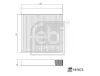 Filter, Innenraumluft FEBI BILSTEIN 197873 Bild Filter, Innenraumluft FEBI BILSTEIN 197873