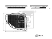 Luftfilter FEBI BILSTEIN 198650
