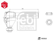 Wälzlager, Federbeinstützlager Vorderachse links Vorderachse rechts FEBI BILSTEIN 30841
