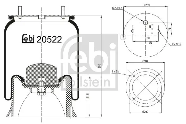 Lagerung, Schaltgetriebe links FEBI BILSTEIN 31776
