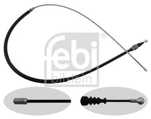 Seilzug, Feststellbremse hinten rechts hinten links FEBI BILSTEIN 24412 Bild Seilzug, Feststellbremse hinten rechts hinten links FEBI BILSTEIN 24412