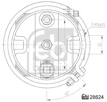 Federspeicherbremszylinder FEBI BILSTEIN 28624 Bild Federspeicherbremszylinder FEBI BILSTEIN 28624