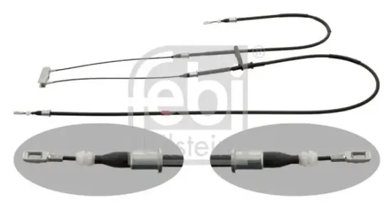 Seilzug, Feststellbremse hinten links hinten rechts FEBI BILSTEIN 29305 Bild Seilzug, Feststellbremse hinten links hinten rechts FEBI BILSTEIN 29305