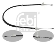 Seilzug, Feststellbremse hinten rechts FEBI BILSTEIN 34912