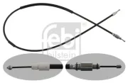 Seilzug, Feststellbremse hinten links hinten rechts FEBI BILSTEIN 36935