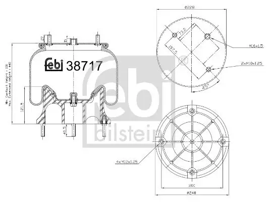 Lagerung, Achskörper Hinterachse links Hinterachse rechts FEBI BILSTEIN 49587 Bild Lagerung, Achskörper Hinterachse links Hinterachse rechts FEBI BILSTEIN 49587