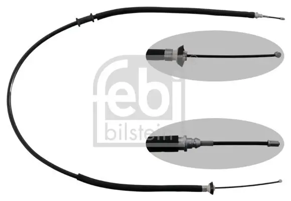 Seilzug, Feststellbremse hinten links hinten rechts FEBI BILSTEIN 49619