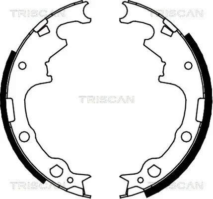 Bremsbackensatz TRISCAN 8100 10001 Bild Bremsbackensatz TRISCAN 8100 10001