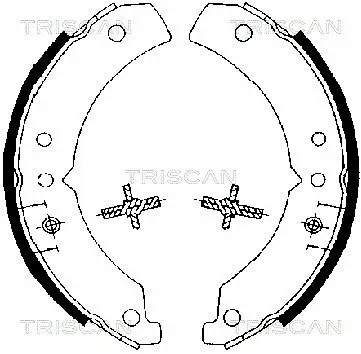 Bremsbackensatz TRISCAN 8100 10020 Bild Bremsbackensatz TRISCAN 8100 10020