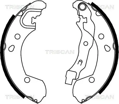 Bremsbackensatz TRISCAN 8100 14002 Bild Bremsbackensatz TRISCAN 8100 14002
