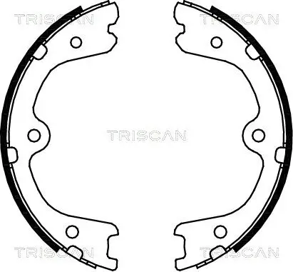 Bremsbackensatz, Feststellbremse TRISCAN 8100 14008 Bild Bremsbackensatz, Feststellbremse TRISCAN 8100 14008