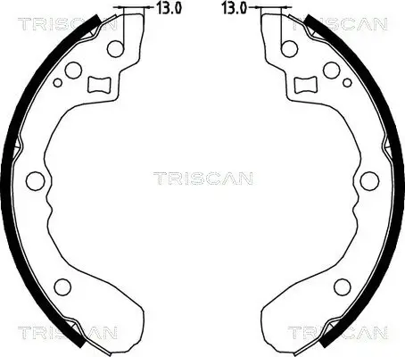 Bremsbackensatz TRISCAN 8100 18001