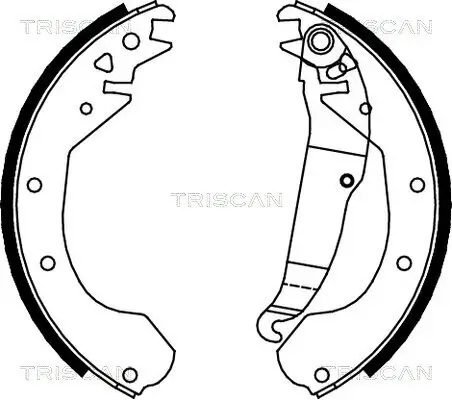 Bremsbackensatz TRISCAN 8100 24410