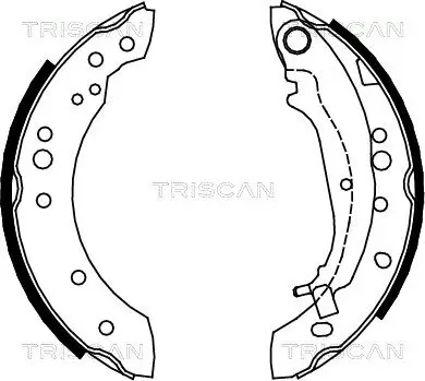 Bremsbackensatz TRISCAN 8100 42020