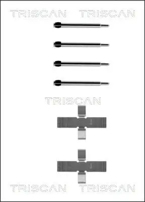 Zubehörsatz, Scheibenbremsbelag TRISCAN 8105 101288 Bild Zubehörsatz, Scheibenbremsbelag TRISCAN 8105 101288