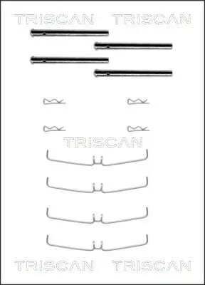 Zubehörsatz, Scheibenbremsbelag TRISCAN 8105 101456