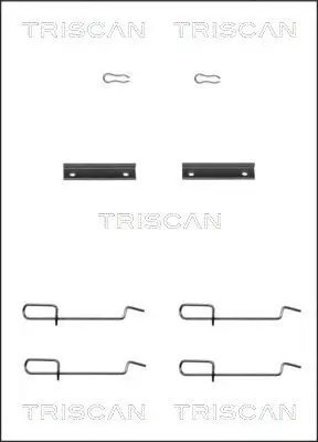 Zubehörsatz, Scheibenbremsbelag TRISCAN 8105 101592