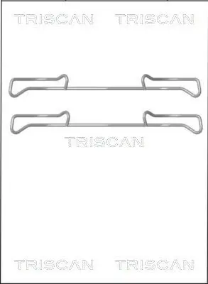 Zubehörsatz, Scheibenbremsbelag TRISCAN 8105 101642 Bild Zubehörsatz, Scheibenbremsbelag TRISCAN 8105 101642