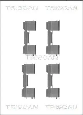 Zubehörsatz, Scheibenbremsbelag TRISCAN 8105 101650 Bild Zubehörsatz, Scheibenbremsbelag TRISCAN 8105 101650