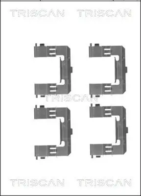 Zubehörsatz, Scheibenbremsbelag TRISCAN 8105 101655 Bild Zubehörsatz, Scheibenbremsbelag TRISCAN 8105 101655