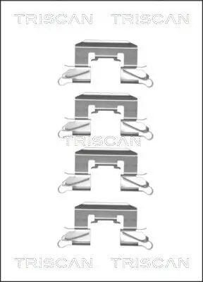 Zubehörsatz, Scheibenbremsbelag TRISCAN 8105 101658