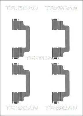 Zubehörsatz, Scheibenbremsbelag TRISCAN 8105 101659