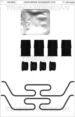 Zubehörsatz, Scheibenbremsbelag TRISCAN 8105 101678