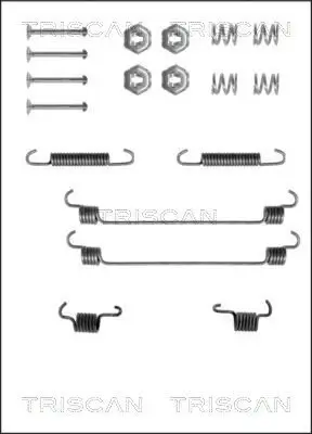 Zubehörsatz, Bremsbacken Hinterachse TRISCAN 8105 102525