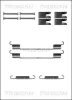 Zubehörsatz, Bremsbacken Hinterachse TRISCAN 8105 102594