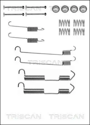 Zubehörsatz, Bremsbacken Hinterachse TRISCAN 8105 112514 Bild Zubehörsatz, Bremsbacken Hinterachse TRISCAN 8105 112514