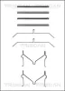 Zubehörsatz, Scheibenbremsbelag Vorderachse TRISCAN 8105 131621
